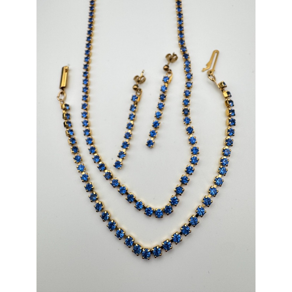 Vintage Demi Parure Set Blue